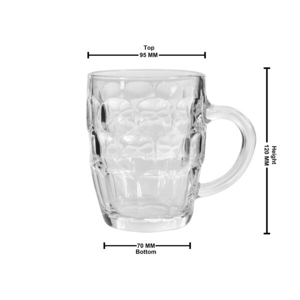 Glass Beer Mug 560ml - Image 4