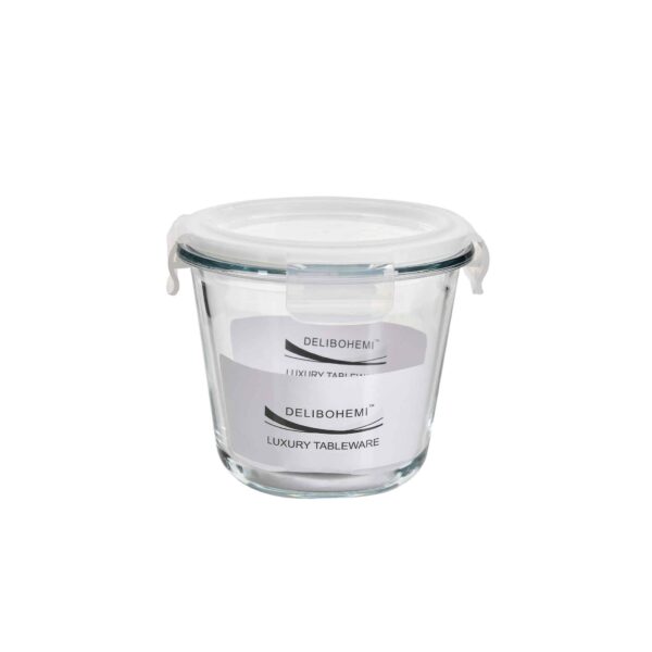 100% Borosilicate Round Food Container 750ml - Image 1