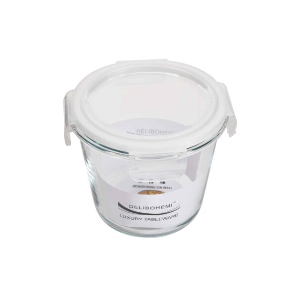 100% Borosilicate Round Food Container 750ml - Image 3