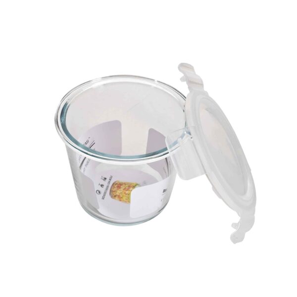 100% Borosilicate Round Food Container 750ml - Image 2