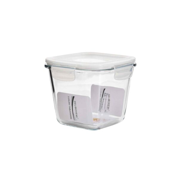 100% Borosilicate Square Food Container 900ml - Image 4