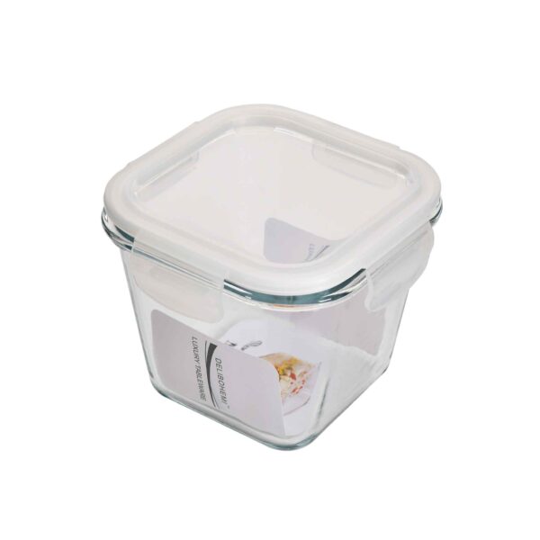 100% Borosilicate Square Food Container 900ml - Image 3