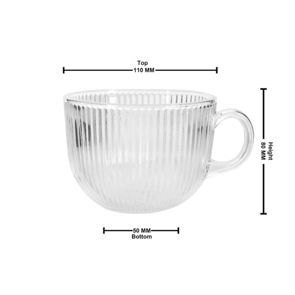 Glass jumbo cup 450ml - Image 4