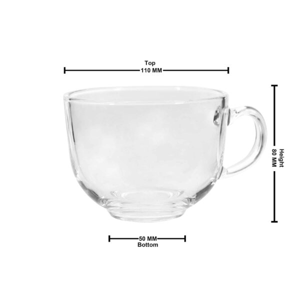Glass jumbo cup 450ml - Image 8