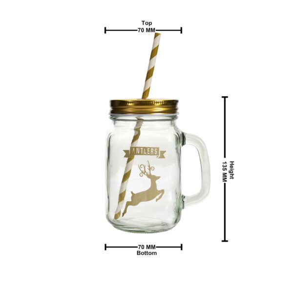 Glass mason jar 2pc set 450ml - Image 35