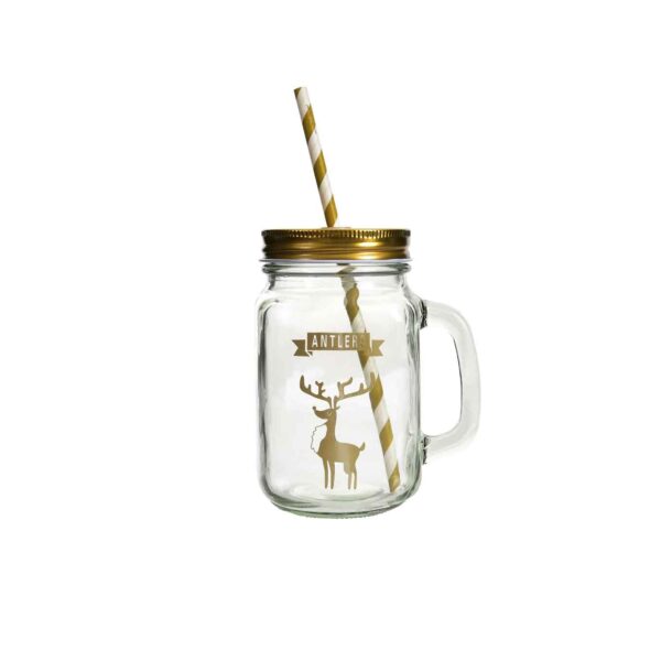 Glass mason jar 2pc set 450ml - Image 29