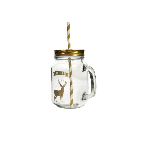 Glass mason jar 2pc set 450ml - Image 26