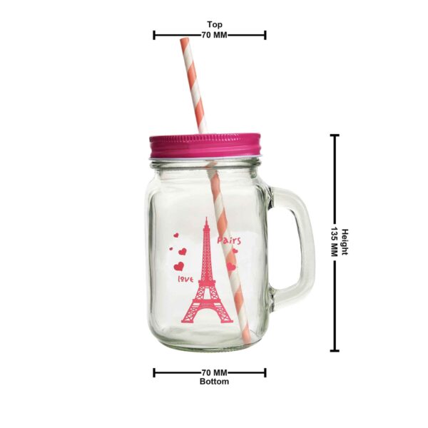 Glass mason jar 2pc set 450ml - Image 20