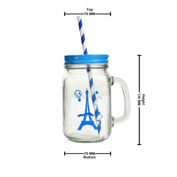 Glass mason jar 2pc set 450ml - Image 14