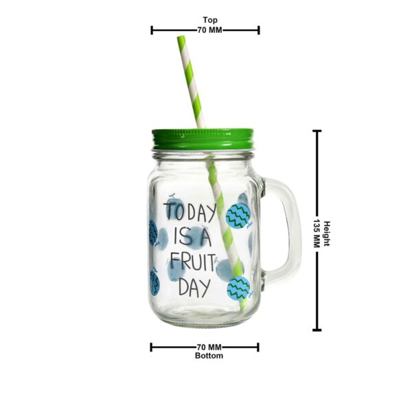 Glass mason jar 2pc set 450ml - Image 10