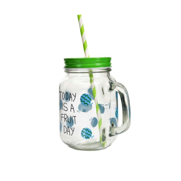 Glass mason jar 2pc set 450ml - Image 9