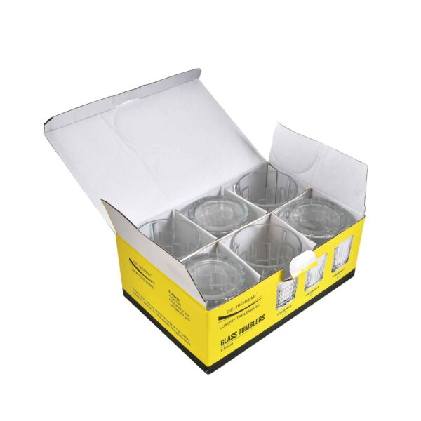 6pcs Crystal Whiskey Tumbler Set 330ml - Image 9