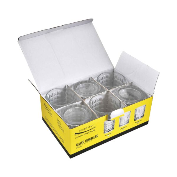 6pcs Crystal Whiskey Tumbler Set 330ml - Image 5