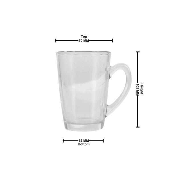 6pcs Glass cup set 220ml - Image 3