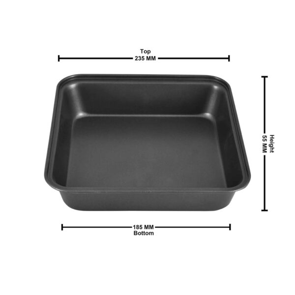 1pc Metal Cake Mould Square 1800ml - Image 1